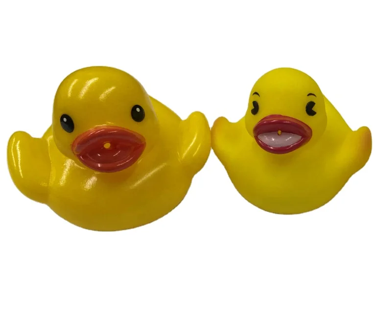 
Wholesale Bulk Lot Vinyl Baby Bath Water Duck Toy Sounds Mini Yellow Rubber Ducks Toys 