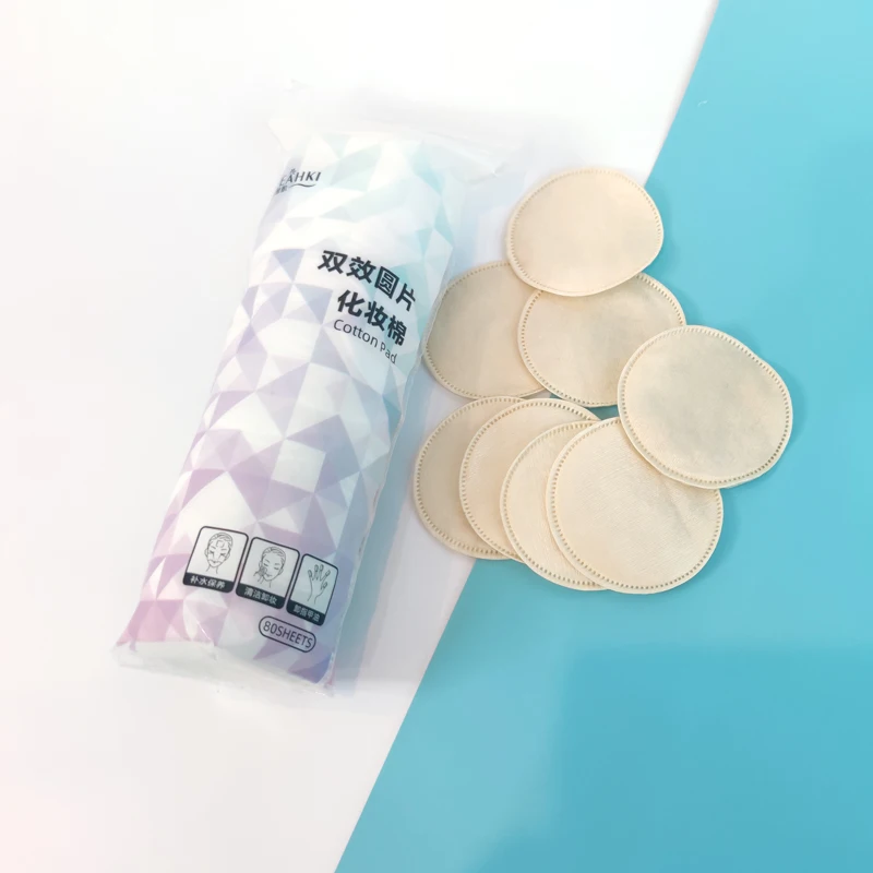 Оптовая продажа, индивидуальные хлопковые ватные тампоны для снятия макияжа, одноразовые ватные тампоны для снятия макияжа глаз