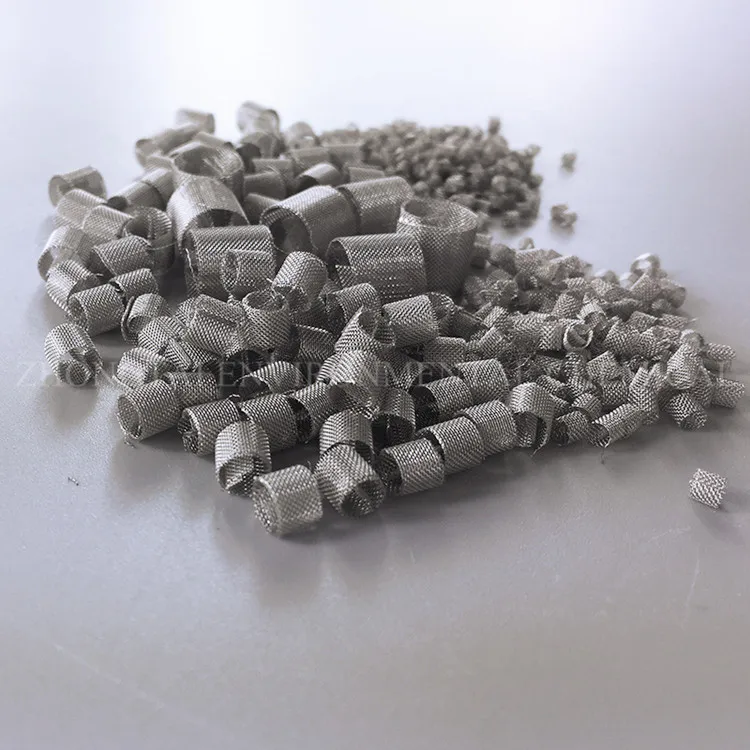 Stainless steel metal mesh dixon ring / metal laboratory packing ring