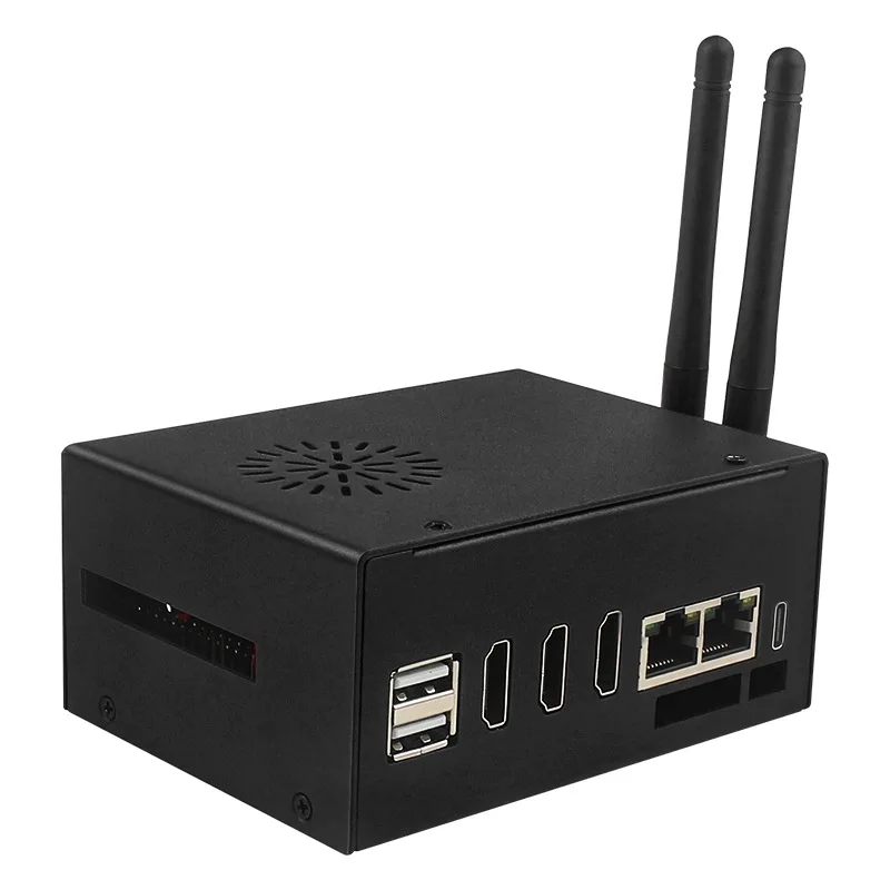 Orange Pi 3B Metal Shell Orange Pi 3B Box with Cooling Fan Cooling Optional Antenna