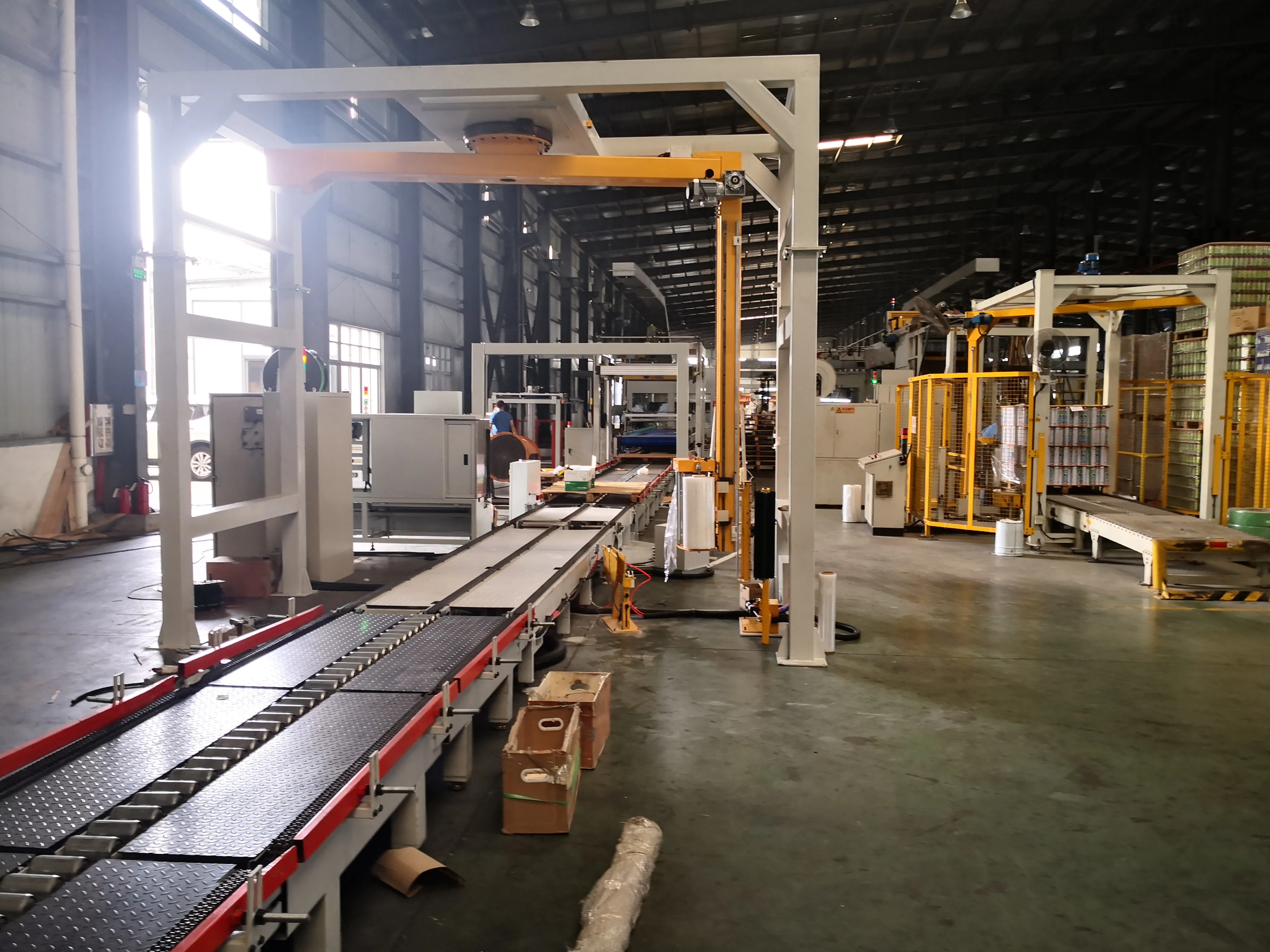 Rotary arm packing machine pallet stretch pallet wrapping  machines
