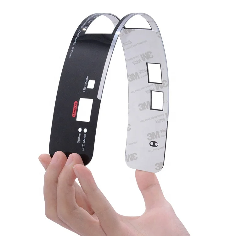 Polycarbonate material keypad membrane switch panel overlay sticker