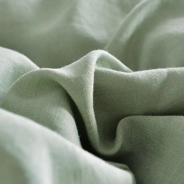 
Soft Advanced Solid Color Luxury King Size 4 Piece Sheet Sets Bedding 100% Linen Bedsheet Luxury Bedding Sets 