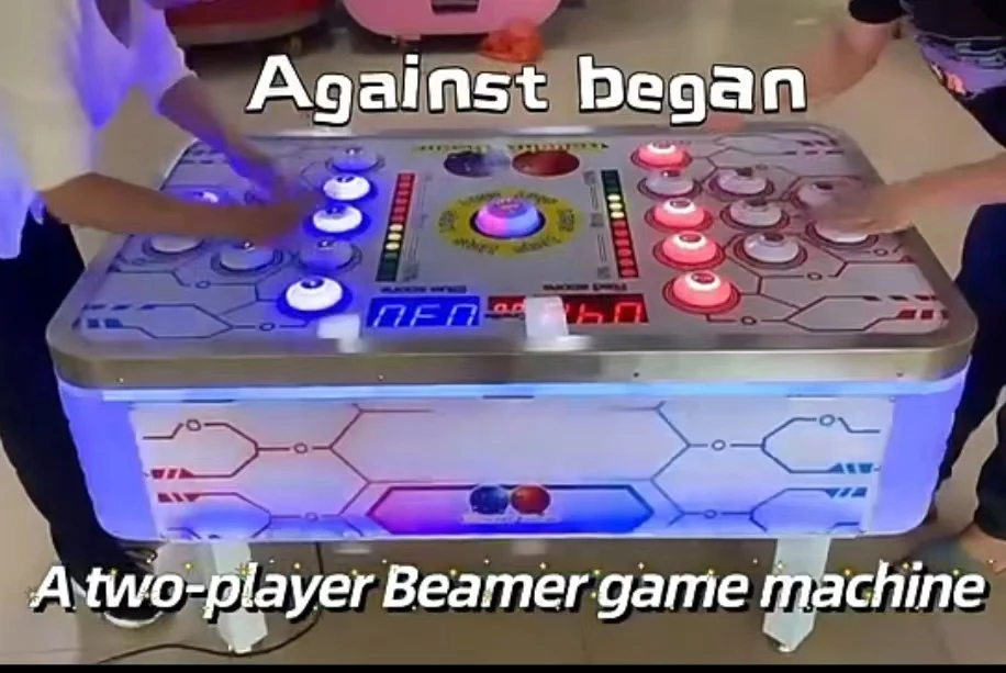China Manufacturer Cartoon Amusement Equipment Double Bean Beating Against Game Consoles Desktop with Music Machine