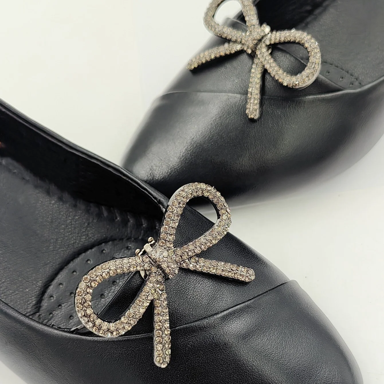 2024 New Arrival Square Bow Rhinestone Shoe Clip Accessories For Bridal Wedding Rhinestone Shoe Buckle Decoration