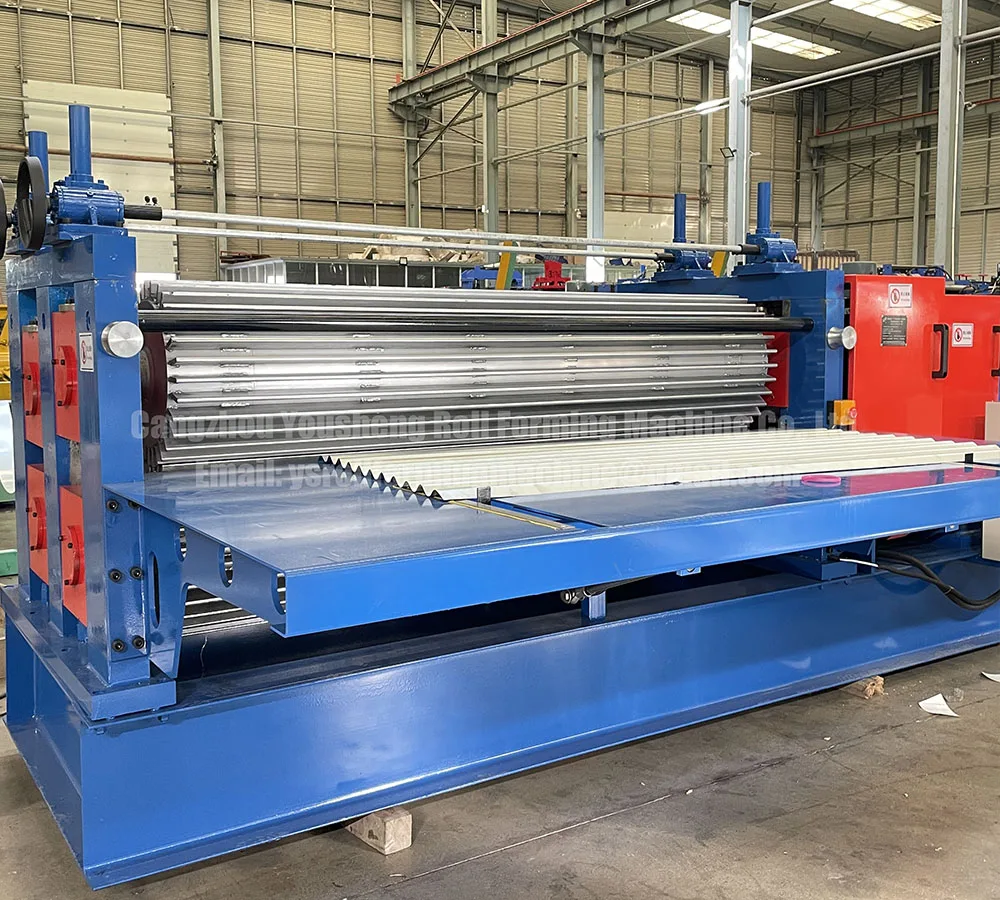 Roll Forming Machine Steel Tile Sheet Round Wave Corrugated Machine Thin Metal Barrel Drum Type 0.14-0.45 Mm Thickness