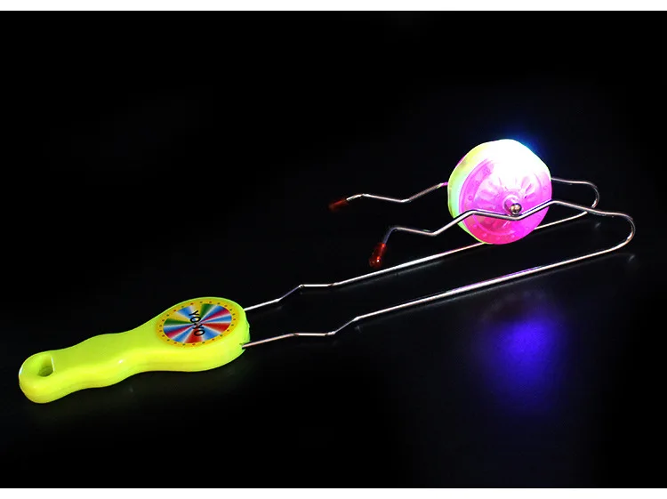 Colorful Led Flashing Rail Rolling Flywheel Yoyo Ball Toy For Kids Gifts Cute Led Light Rail Rolling Yoyo Ball Toys