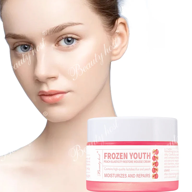 Wholesale Beauty Natural Peach Extract Cooling Sensation Moisturizing Face Cream Whitening Anti-wrinkle Firming Nourishing