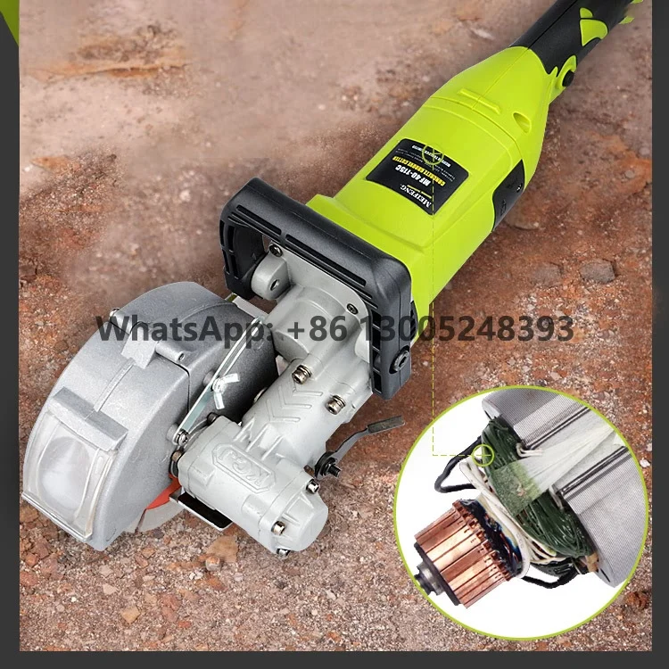 110V/220V 1800W High Power Dust-free Cutting Machine Brick Cement Wall Concrete Chaser Groove Portable Electric Slotting Machine