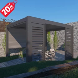 Leisure Waterproof Louver Roof System Aluminum Pergolas Automatic Outdoor Gazebo