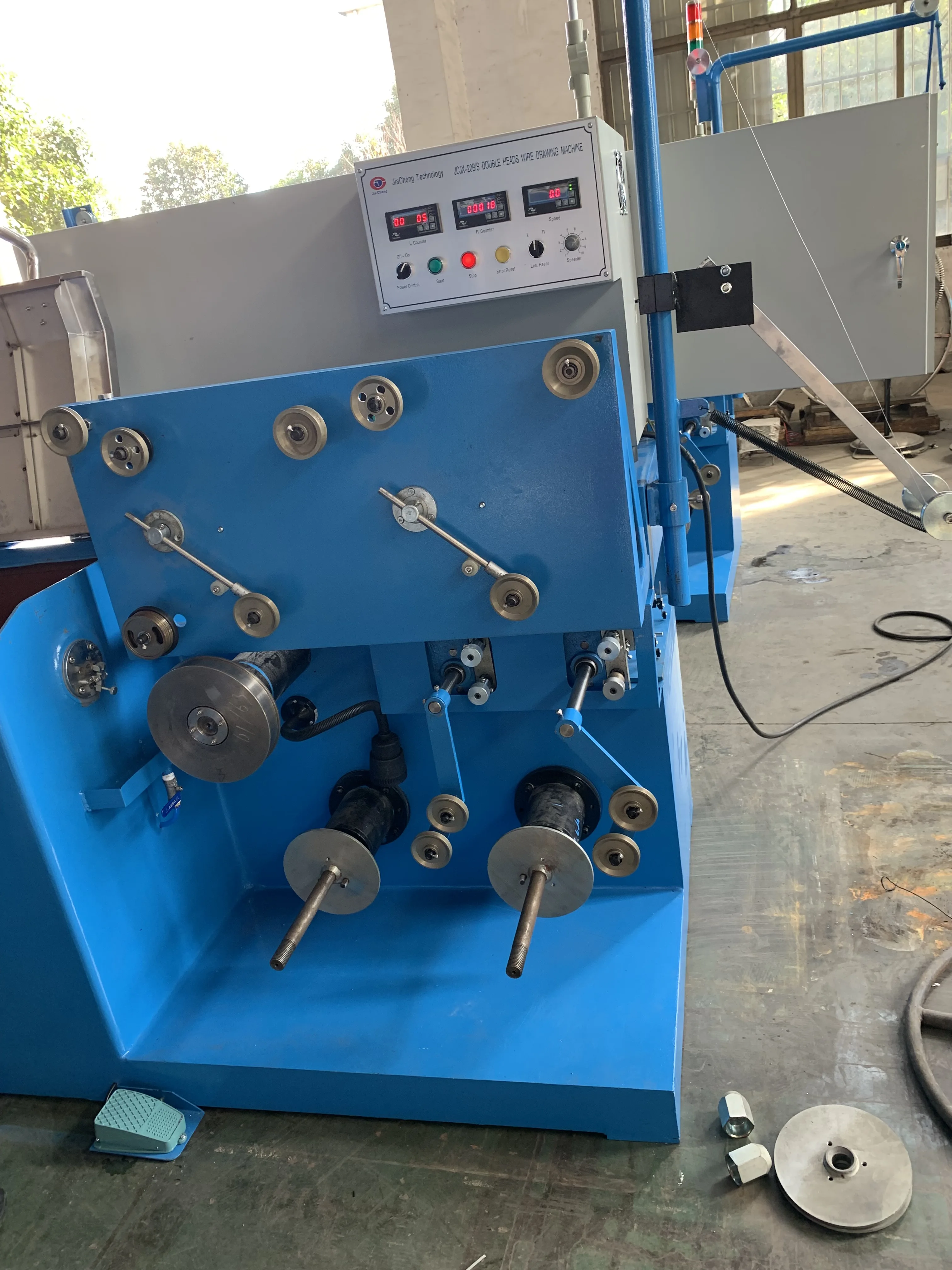 20BS ss scourer scrubber  wire drawing machine