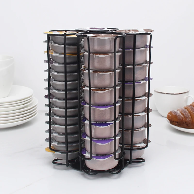 Wholesale 52pcs Bronze Powder Coating Tassimo Coffee Capsule Display Rack
