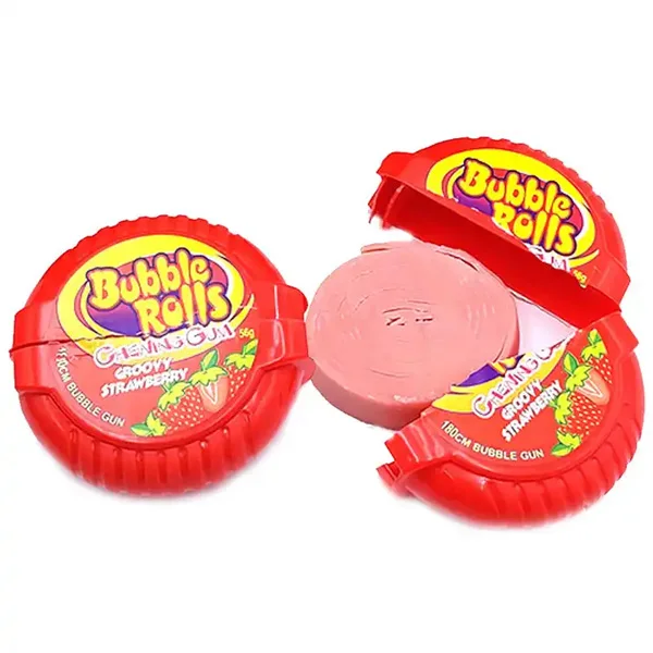 Wholesale Custom Sweet Fruit Flavour Chewing Roll Bubble Gum