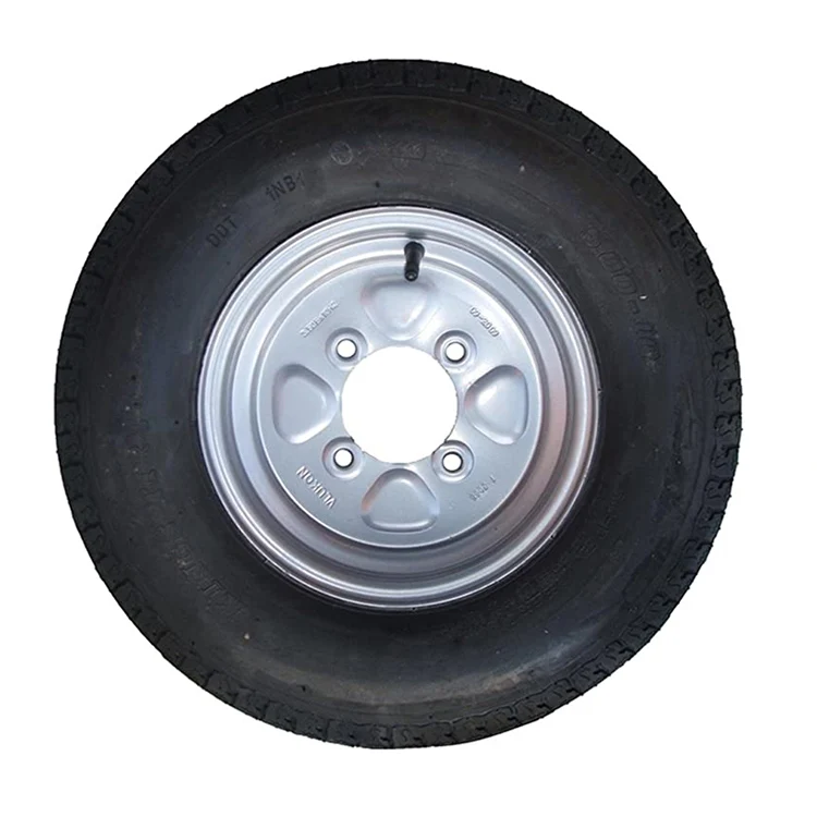 Trailer Tire Wheel Assembly - 4-Ply Rated Load Range B - 4.80-12 - 4 Hole Rim Overall Diameter 20in