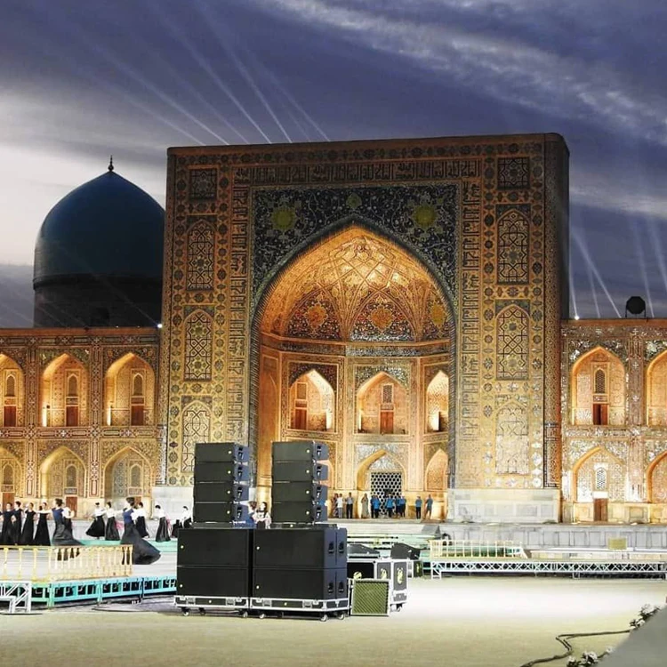 
ZSOUND professional dual 10 inch line array sound speaker with bracket 