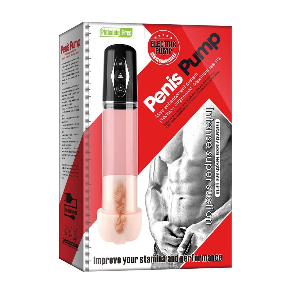 Strong Automatic Enlargement Vacuum Erection Cock Enlarger Electric Penis Extender Pump Sucking Masturbation Cup For Men