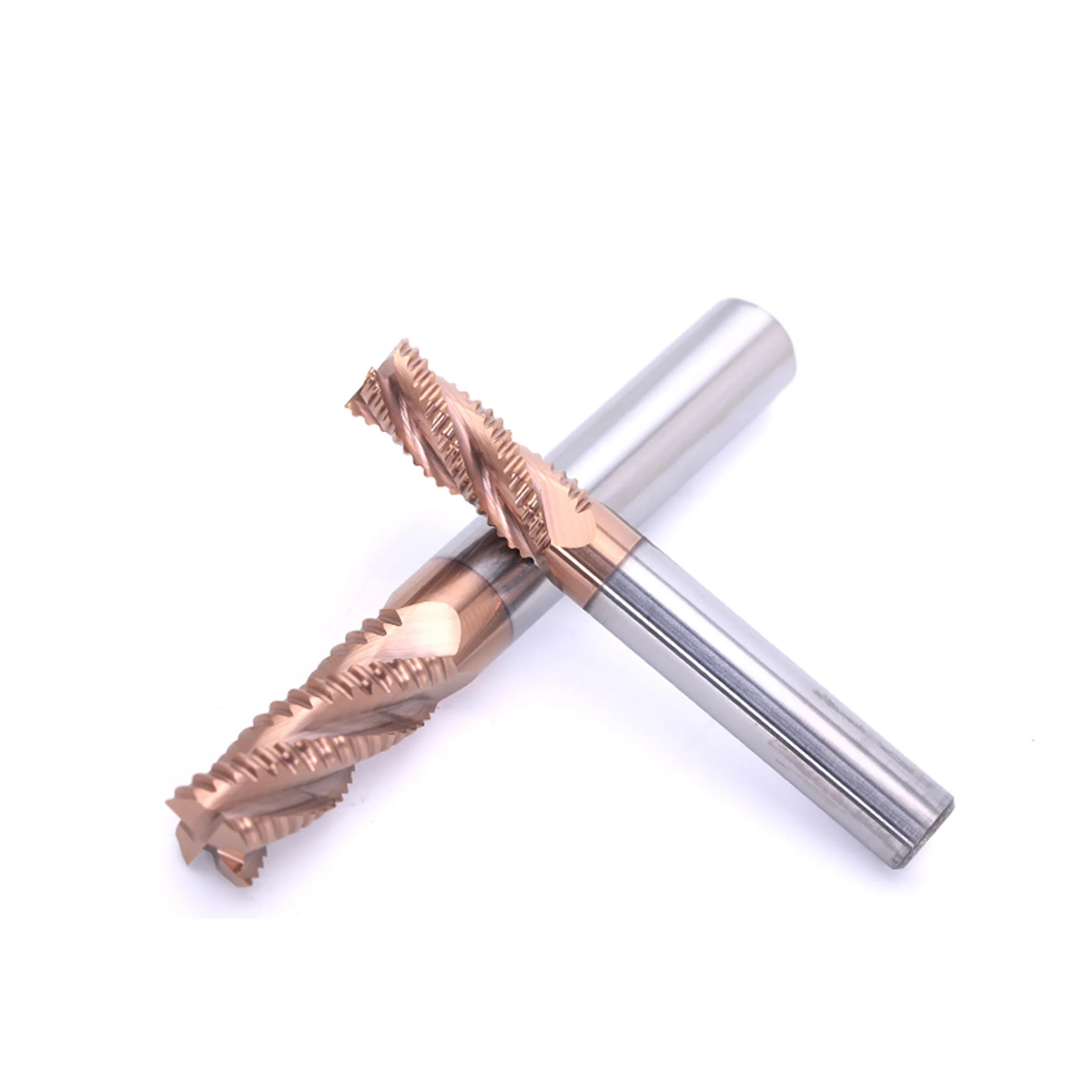 MK 4 Flutes Roughing End Mill Solid Carbide Endmill Cutter For Metal