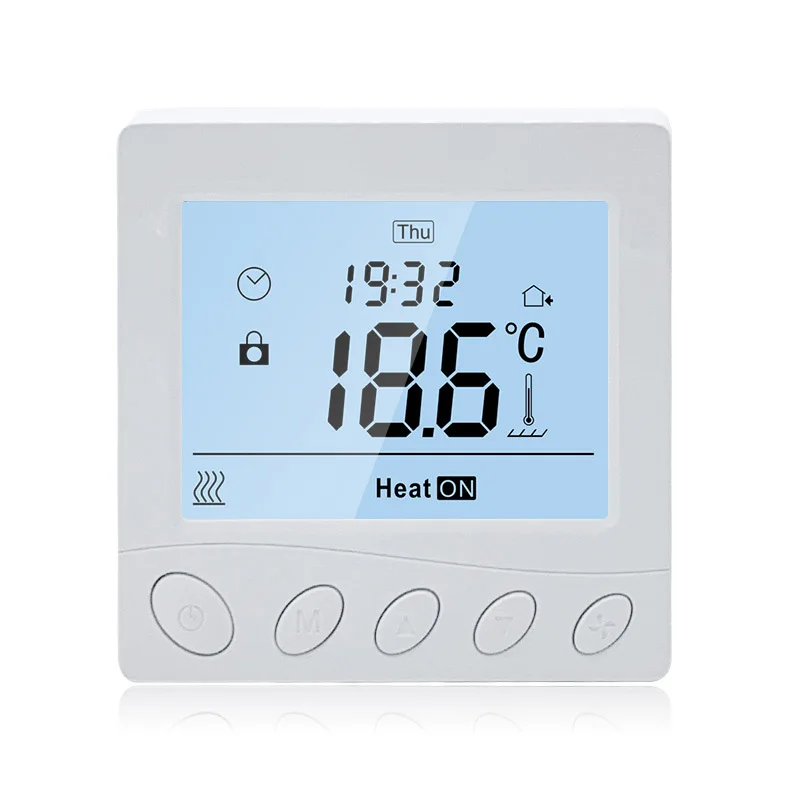 Floor heating thermostat 7 days programmable LCD gas Boiler Thermostat