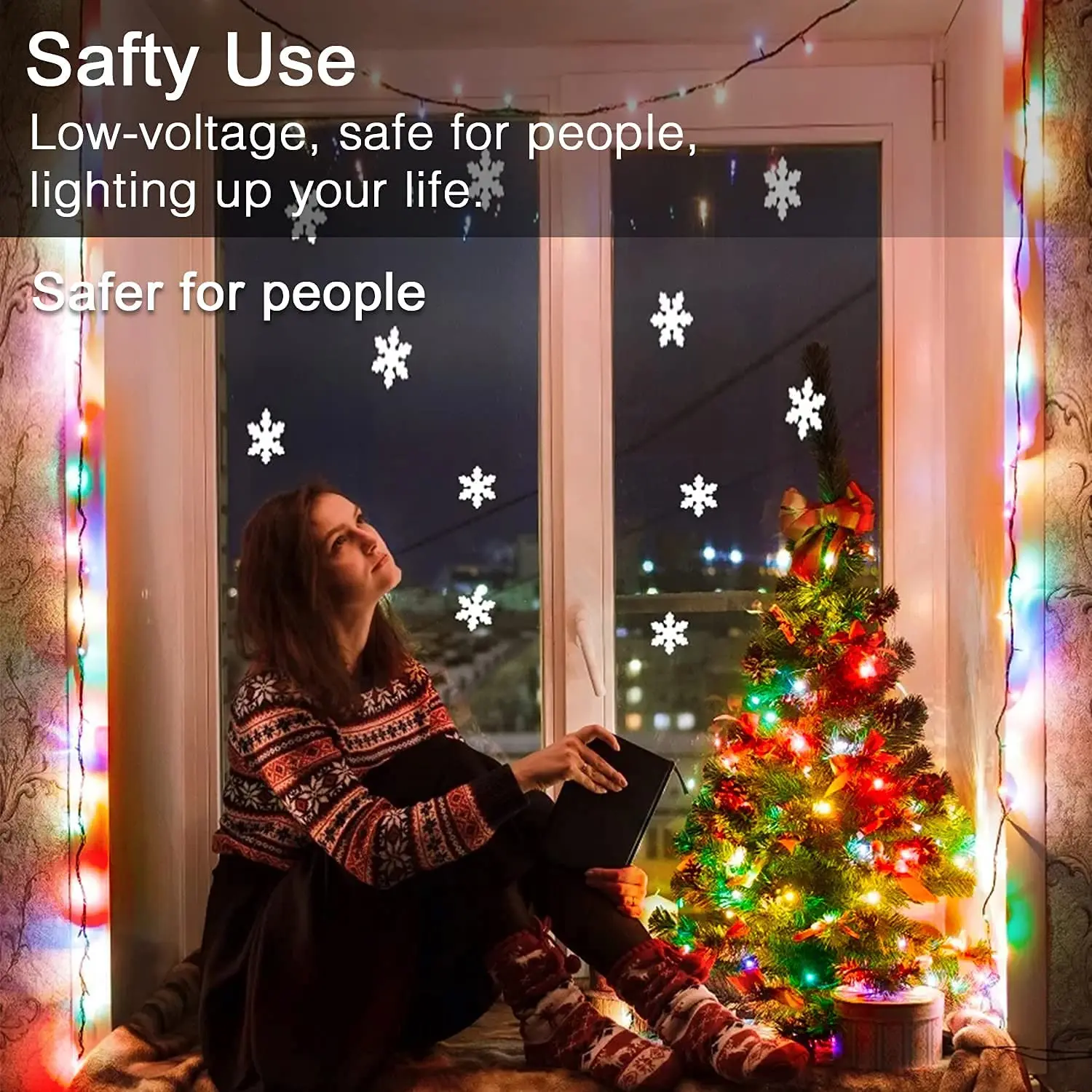 Solar Outdoor String Lights Copper Wire LED Solar String Lights for Room Garden Patio Party Decoration