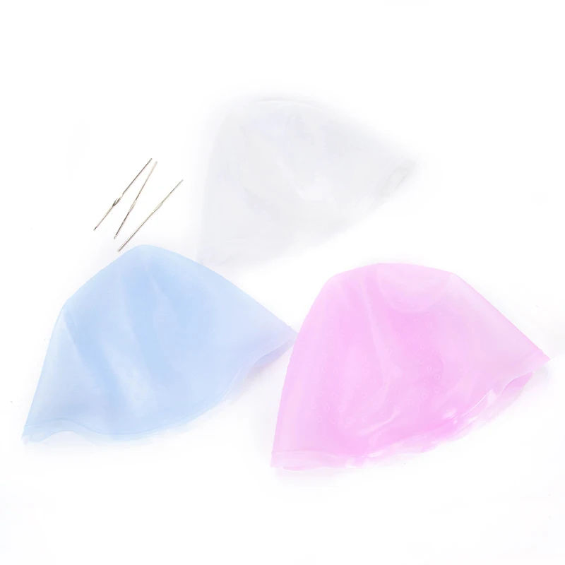 Hair Dye Cap with Holes Hair Salon Tools Hair Salon Hairdressing Dyeing Staining Tools Highlighting Caps with Hooks