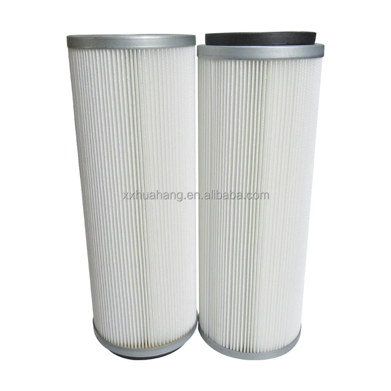 Industry cylinder air filter Gas turbine air filter cartridge pleated powder air filter for dust collection