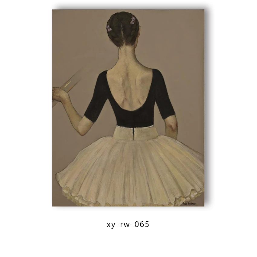 Sexy Ballet Dancing Girl Painting Artwork Canvas Ballet Dancing Paintings People Dancing Home Decoration Wall Paintings