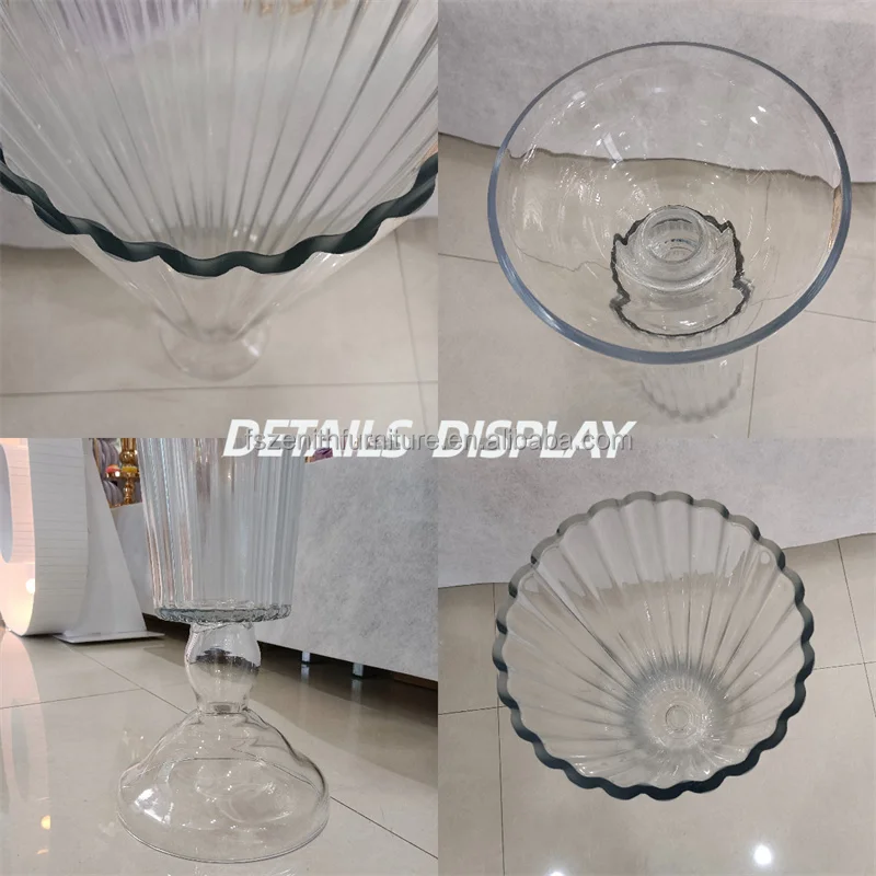Wedding Centerpiece Decorative Clear Acrylic Flower Vase for Home Decoration