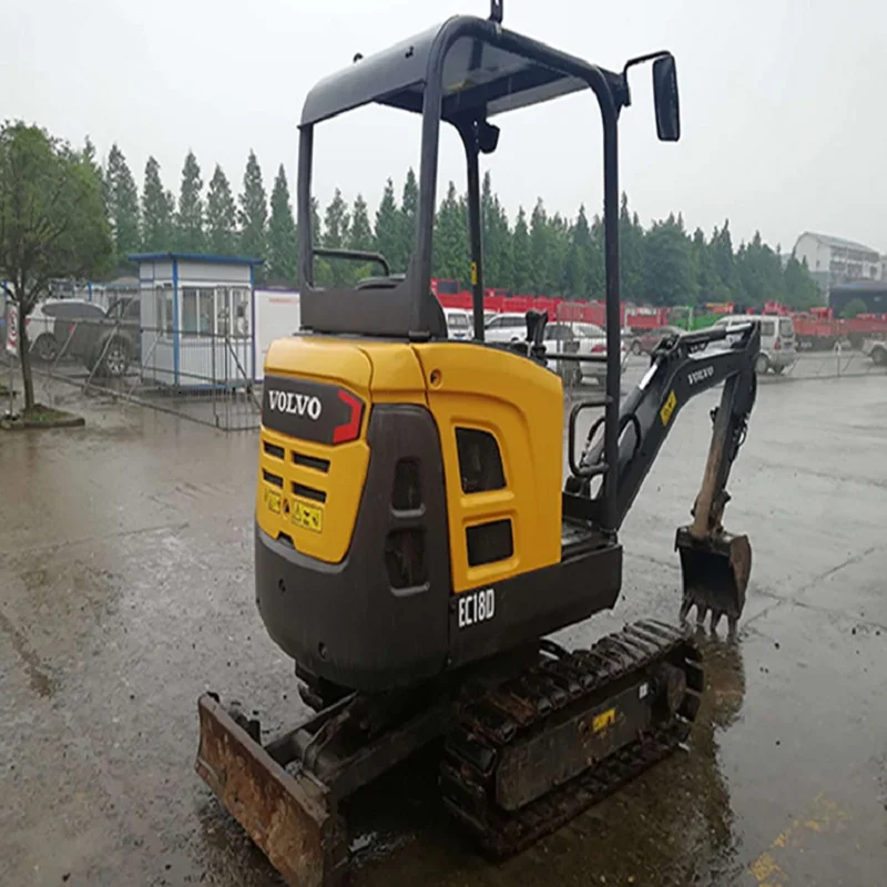 used excavator mini volvo EC18D/second hand crawler excavator volvo 18 for farm