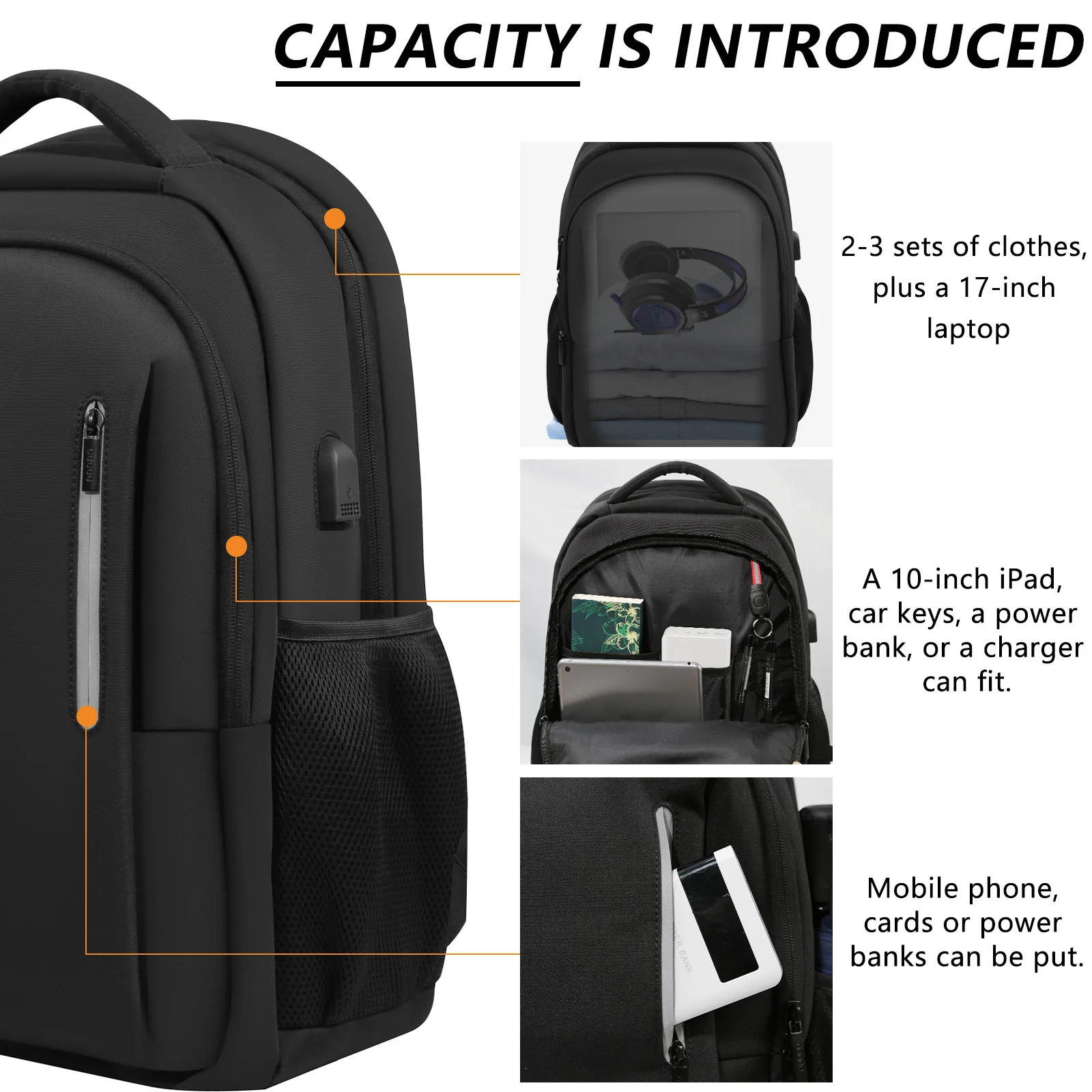 Fashion Business fashion student backpack Outdoor large capacity backpack