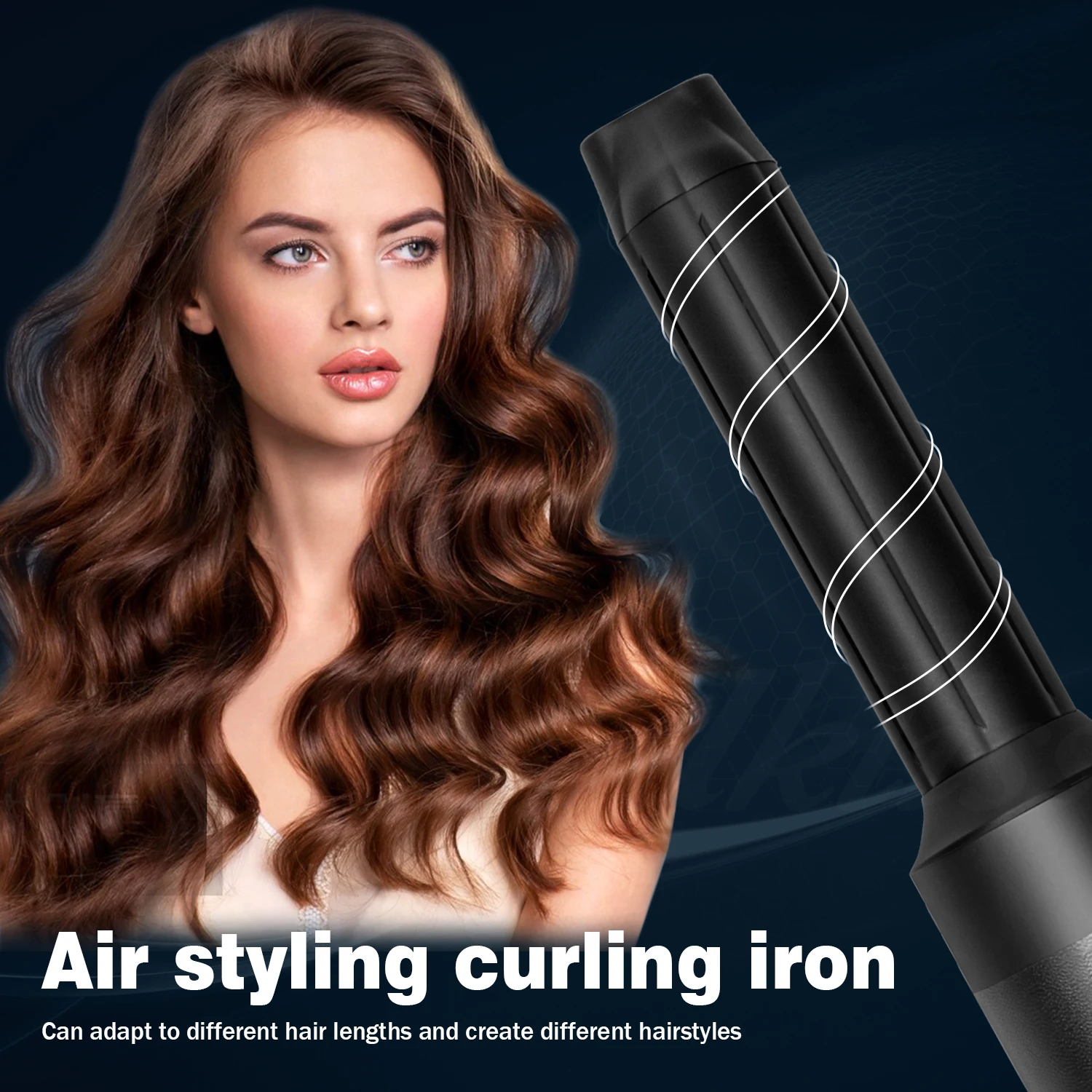 Newest Hot Air Brush Powerful Hair Dryer Brush Automatic Curler Straightener with Different Heads