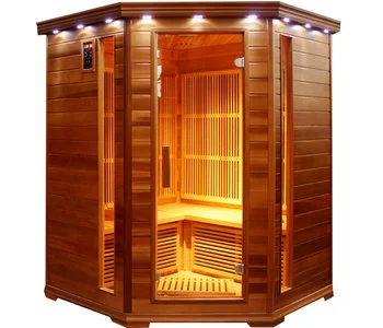 Прямая Продажа с фабрики оптовая продажа hemlock cedar 3 человека Крытый уголок для дома Дальняя инфракрасная карбоновая панель сауна