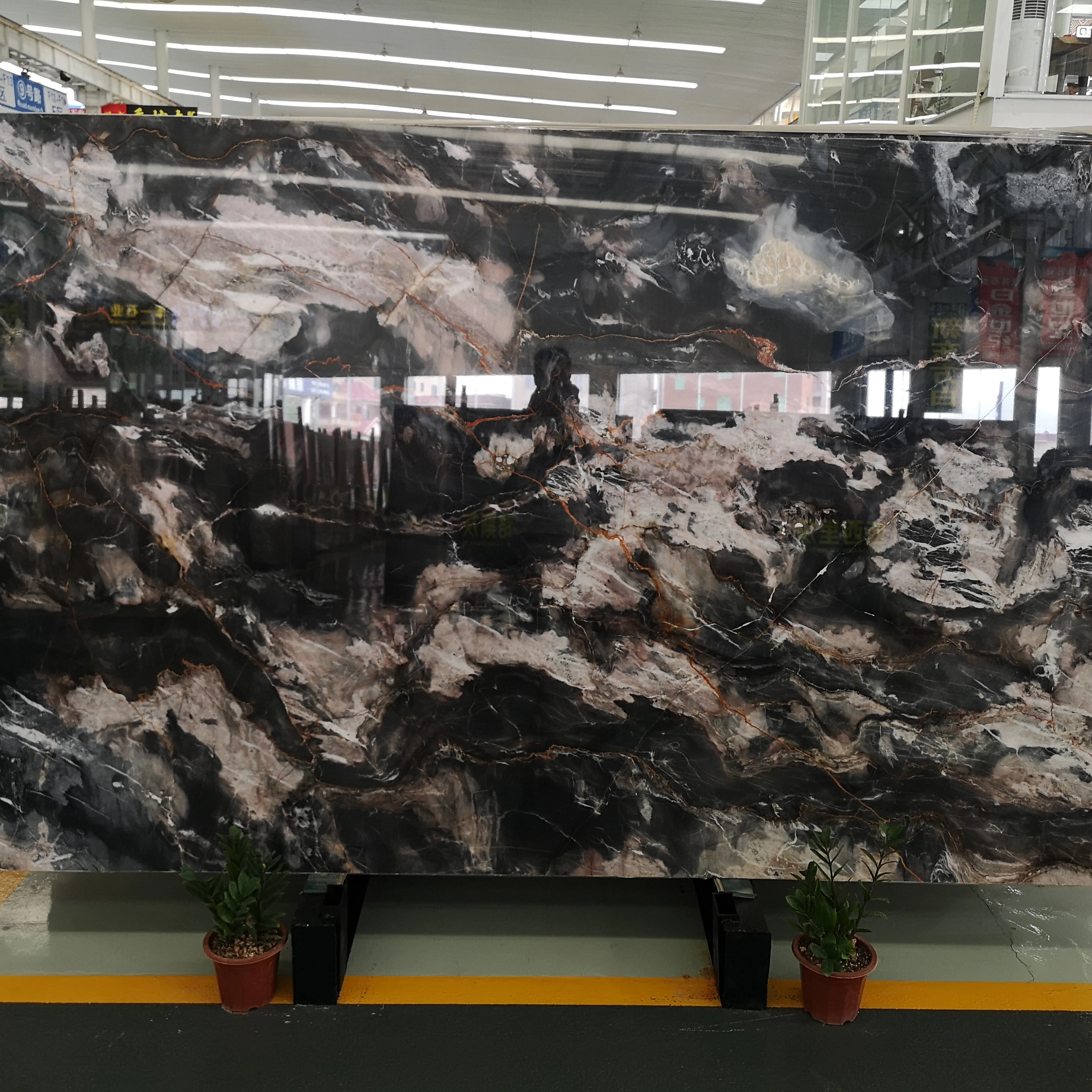 Natural Marble phantom black Slab For  Wall Cladding&Stair Natural Stone