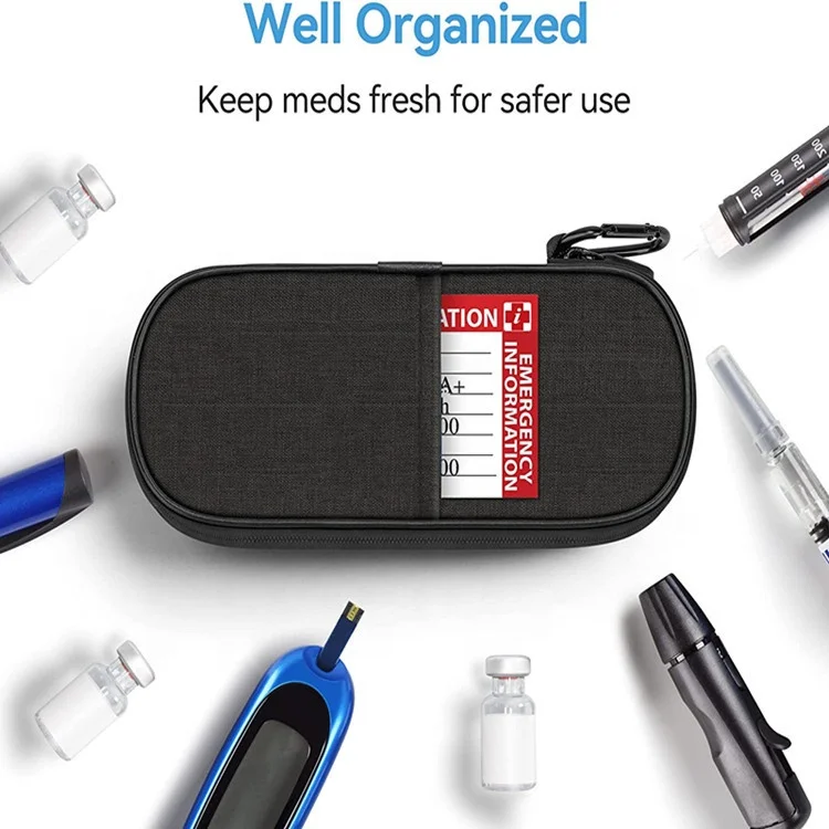Medication Insulated Cooling Bag Insulin Travel Case for Insulin Pen Cooler Bag for Diabetes