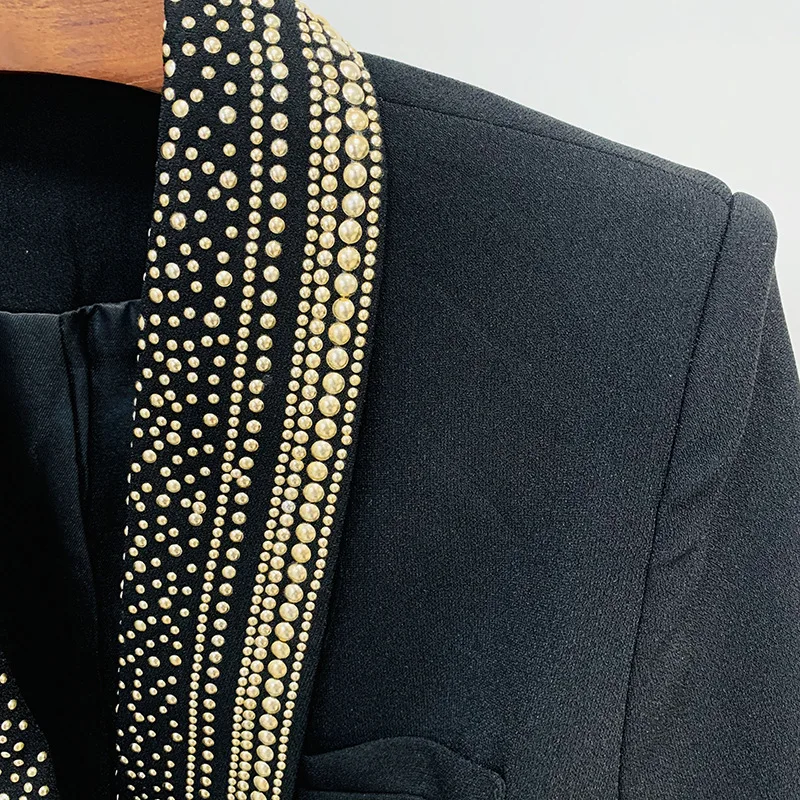 Fashionable new woman jacket metal sheet belt green fruit collar medium and long suit coat for women