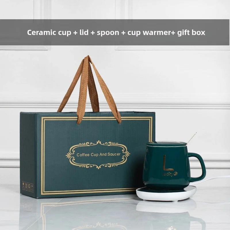 Беспроводной нагреватель Usb офисная Подарочная коробка с контролем температуры умная электрическая керамическая чашка кофейная кружка теплый набор