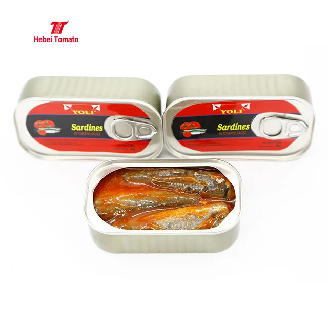 Canned Fish Canned Sardine/Tuna/Mackerel in tomato sauce/oil/brine 125G 155G 425G