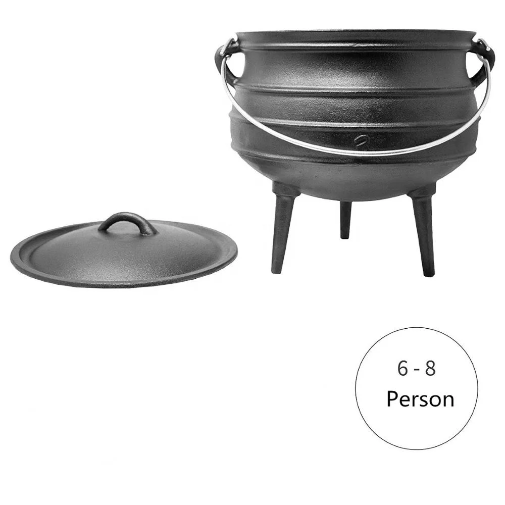 Чугунный котёл горшок для кемпинга чайник выживания Размер