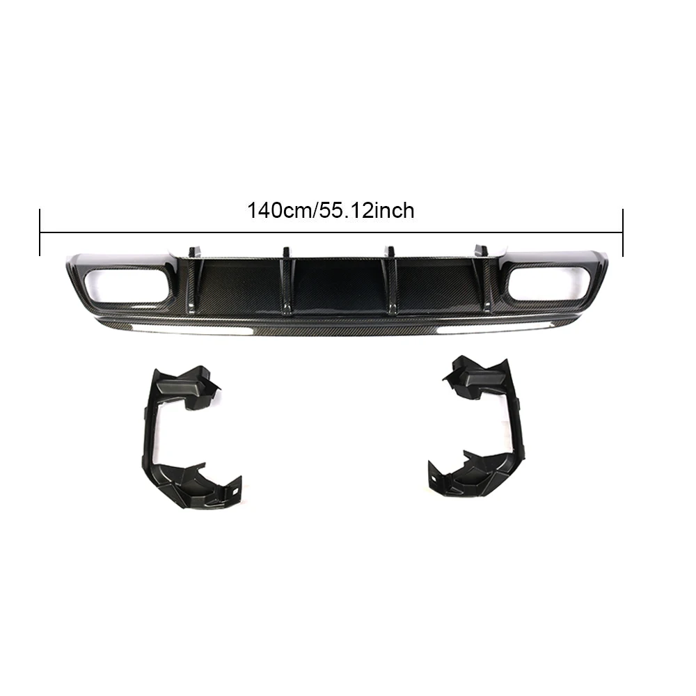 A45 Carbon Fiber Rear Diffuser Spoiler for Mercedes Benz W176 A250 AMG Style 2013 - 2018