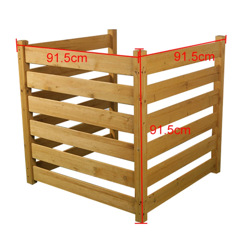 Cheap price natural solid wooden privacy screen protector fence for air conditioner