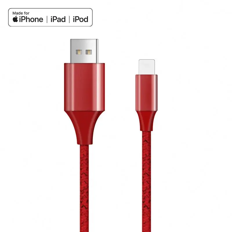 Best Selling 1m 2m 3m  MFi Certified Original Nylon Braided 8 Pin Fast Charging Cable Data Charger Cables For iPhone