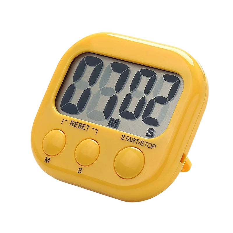 Big LCD Display Loud Alarm Minute Second Digital Count Down/Up Stopwatch Timer for Kids Teachers Cooking Classroom Kitchen Timer