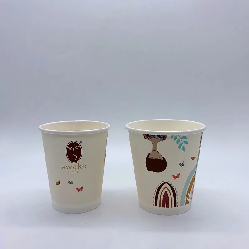 Wholesale custom printed disposable 12oz 16oz paper cup single wall paper cup