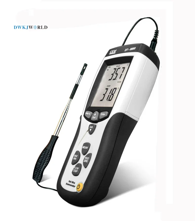  DT-8880 тепловой Анемометр 1 5 м