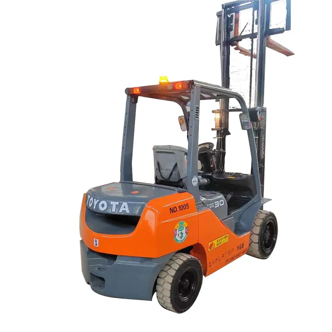 Toyota 30 Secondhand Toyota Komatsu30 Tcm30 Forklift Trucks For Sale High quality 3 Stage Gantry Used Mini Diesel Forklift 3ton