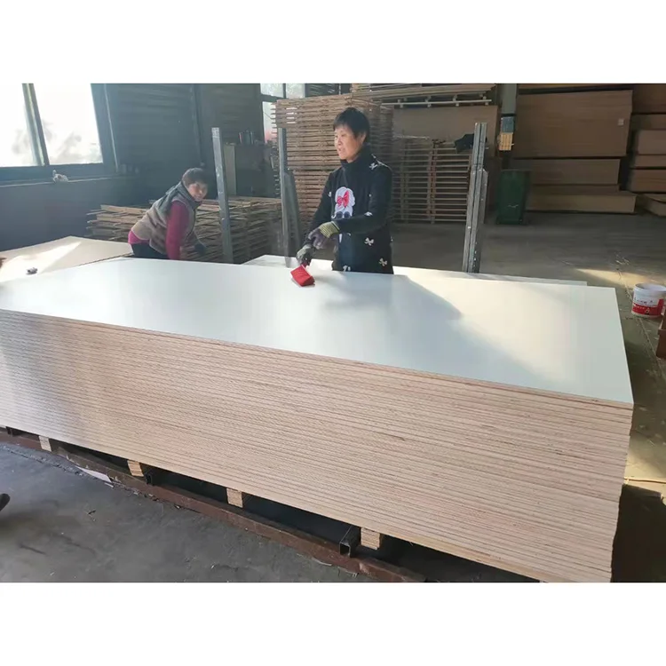 Hot products sold online Interior furniture white melamine laminated   plywood The best product imports