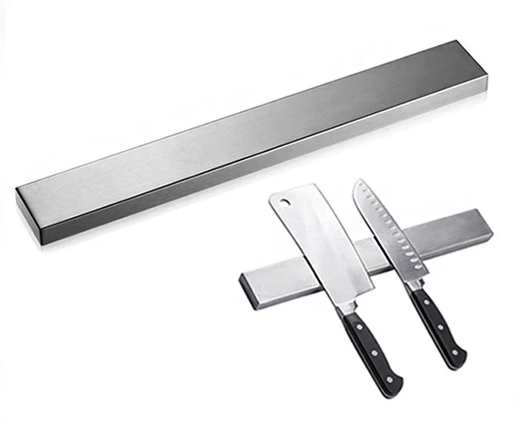 Kitchen utensils stainless steel magnetic knife holder storage knife holder integrated magnetic strip wall-mounted knife holder