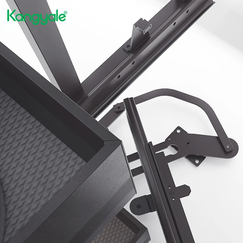 KYL MLK0205 Hot Sale Multifunctional Kitchen Corner Metal Storage Basket Bottom Pull Out Full Open Magic Corner Cabinet Basket