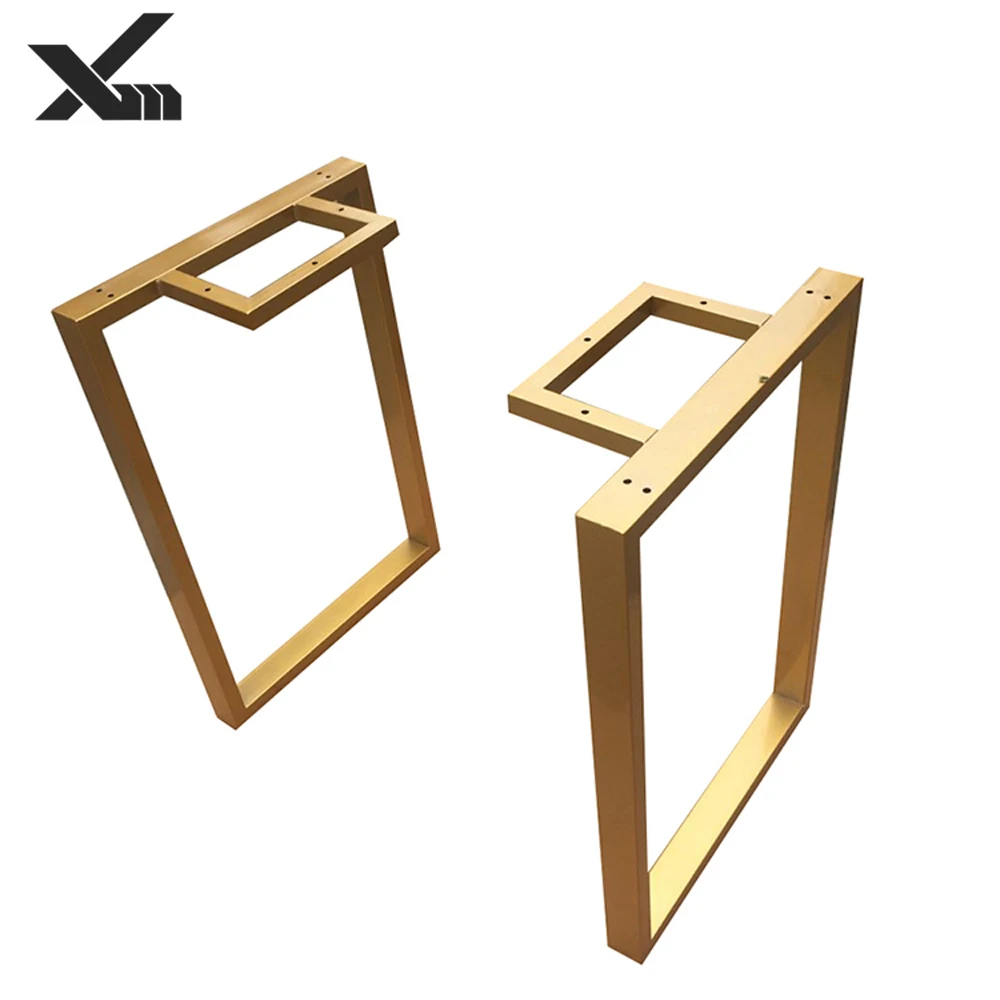 
Popular style powder coating metal iron park bench frame black bench base office table leg steel dining desk base 