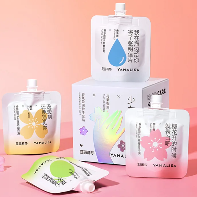 Winter moisturizing vaseline hand cream, whitening moisturizing repairing 4 hand cream with gift box