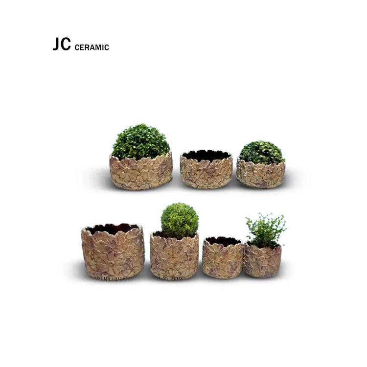 
JC Cement Maceteros Interior Decoration Cactus Pots for Home and Garden Decoration Concrete Flower Pot Wholesale 